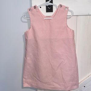 Andrew Todd Pink & White Striped Toddler Dress